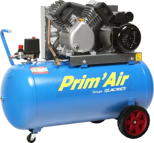 Compresseur mobile Prim‘Air VM 21/100 LACME 21 m³/h mono 100L 10 bar – 122200 Meilleur Choix