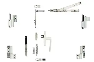 Kit oscillo-battant Galicube 2 V FAPIM à crémone Gea - compas moyen 562 à 1200 mm - blanc 9010 - 1331GF_32 Affaire À Saisir