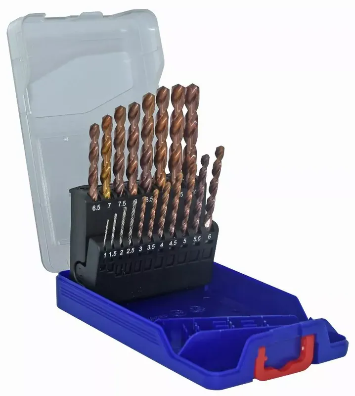 Coffret TIVOLY 19 forets métaux FURIUS HSS revêtus FUSIO pointe en croix Ø 1 à 10mm - 11454170015 Offre Spéciale
