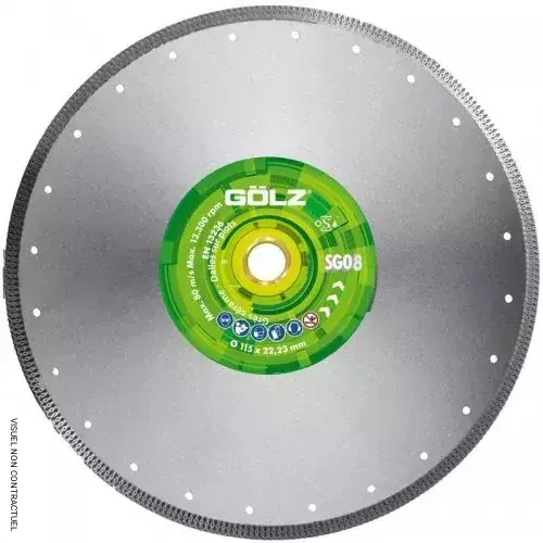 Disque diamant SG08 230MM - GOLZ - SG08230 Offre Limitée