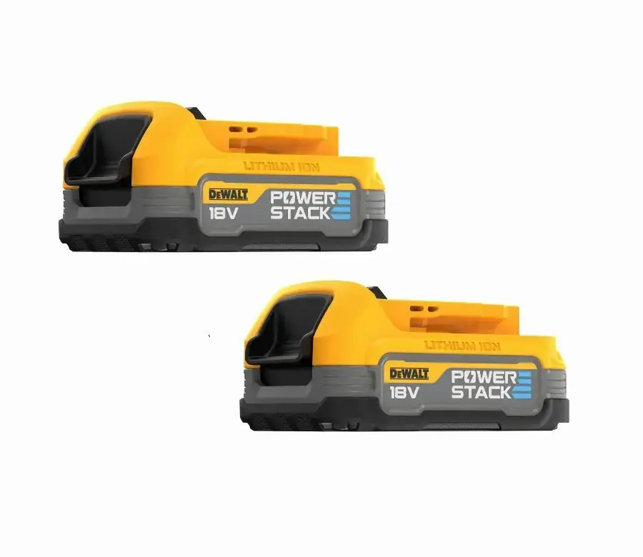 Pack 2 batteries DEWALT POWERSTACK XR - 2 batteries 18V 1.7Ah - DCBP034E2-XJ Achat Immédiat