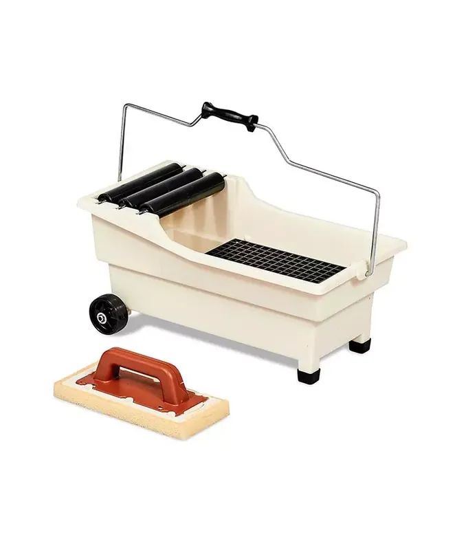 Offre Du Jour Bac de lavage pulirapid avec frottoir éponge Sweepex avec poignée (13x30cm) - 20 litres - RAIMONDI - 11148