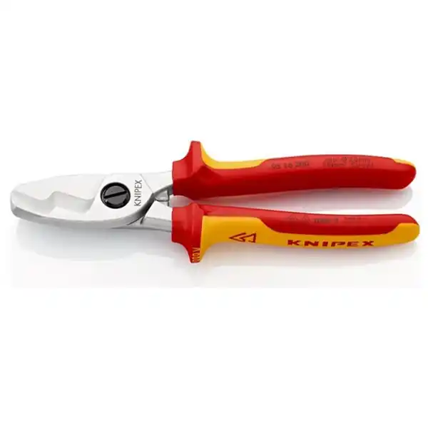Soldes Coupe cables à double tranchants 200mm isolé 1000V Knipex