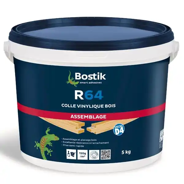Pas Cher Colle vynilique R64 D4 seau de 5 kg Bostik