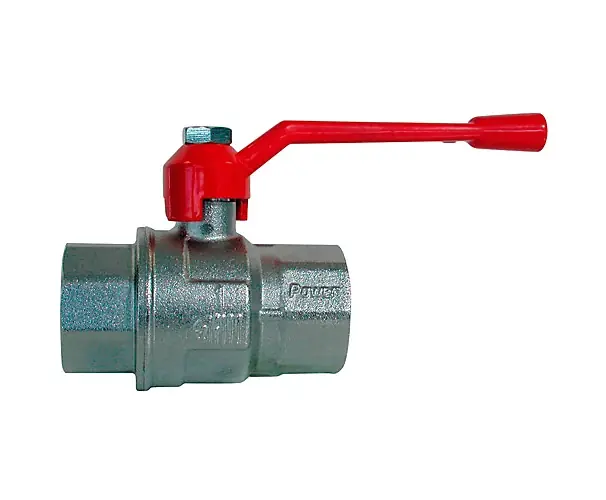 Commande En Gros Robinet à boisseau sphérique 2 voies F/F laiton zingué à poignée enveloppante rouge série POWER 319 Ezfitt