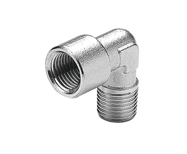 Coude 90° mâle BSPT vers femelle BSPP laiton série A10 Prevost Certifié