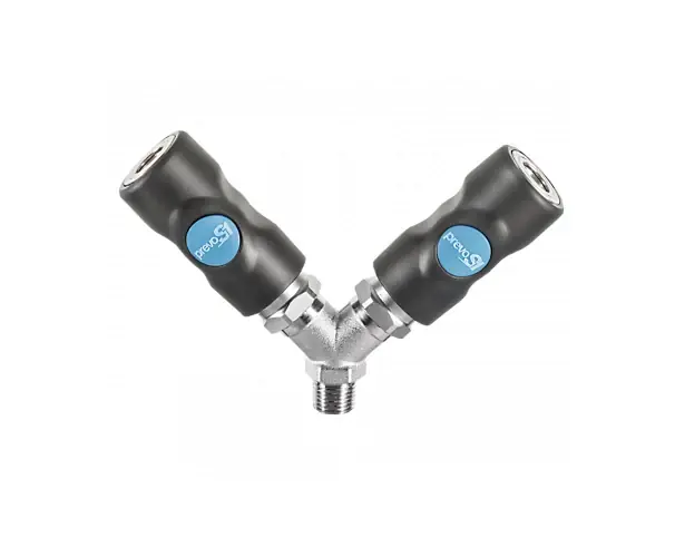 Distributeur 2 directions 2 coupleurs ISO B DN6 fileté BSPT – Composite série ISI 06 Prevost Vente Directe