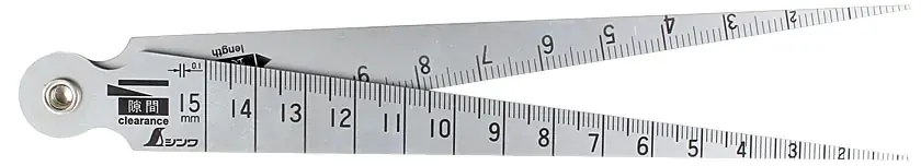 Jauge Conique pour Mesure de Dégagement, de Diamètre de Trou et de Longueur 1 - 15 mm SHINWA Livraison Express