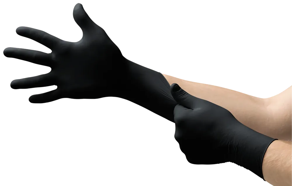 Offre Spéciale Microflex MK-296RP-L MidKnight® Gants en nitrile noir, grand