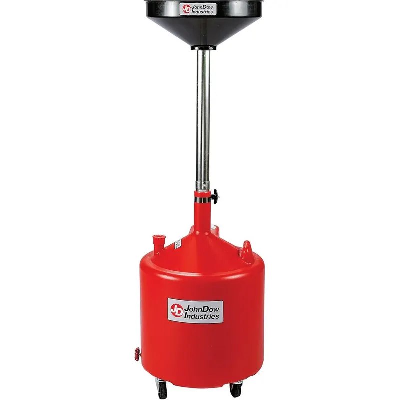 John Dow Industries JDI-18DCP-A Vidange d‘huile portable économique en poly, 1 paquet Certifié