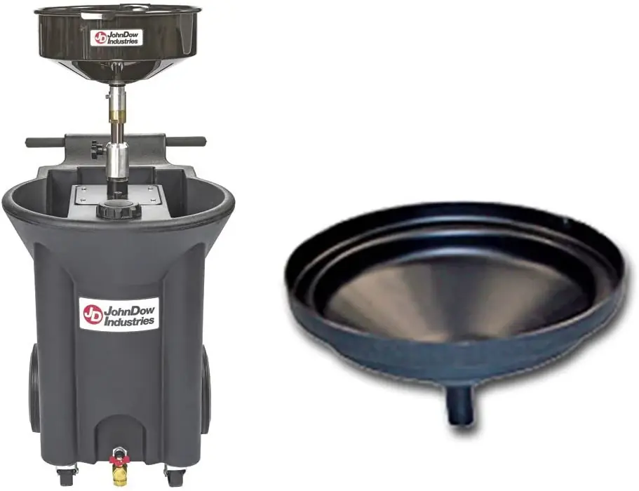 JohnDow Crew Chief Système de vidange d‘huile portable vertical 22 gallons, numéro de modèle JDI-22DCX Meilleur Choix