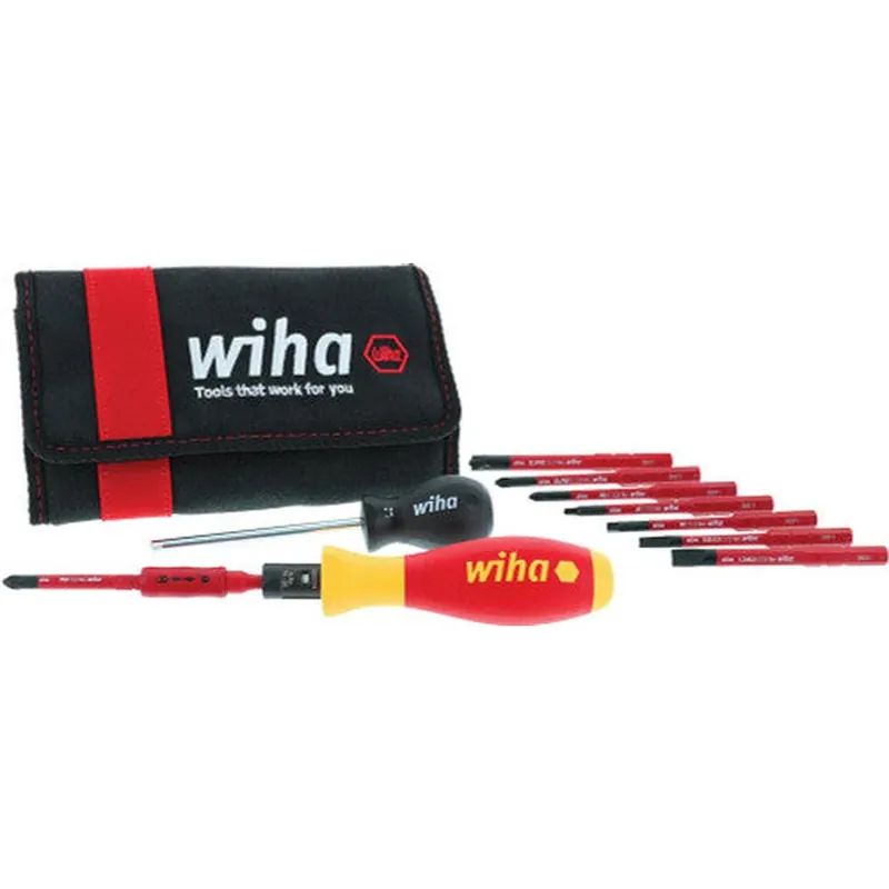 Wiha Tools 28789 11 PIÈCES ISOLÉES TORQUE VARIO-S ET ENSEMBLE DE LAMES SLIMLINE, 10-50 IN-LB, FENDU, PHILLIPS, CARRÉ, XENO, CERTIFIÉ À 1000VAC Expédié Aujourd'hui