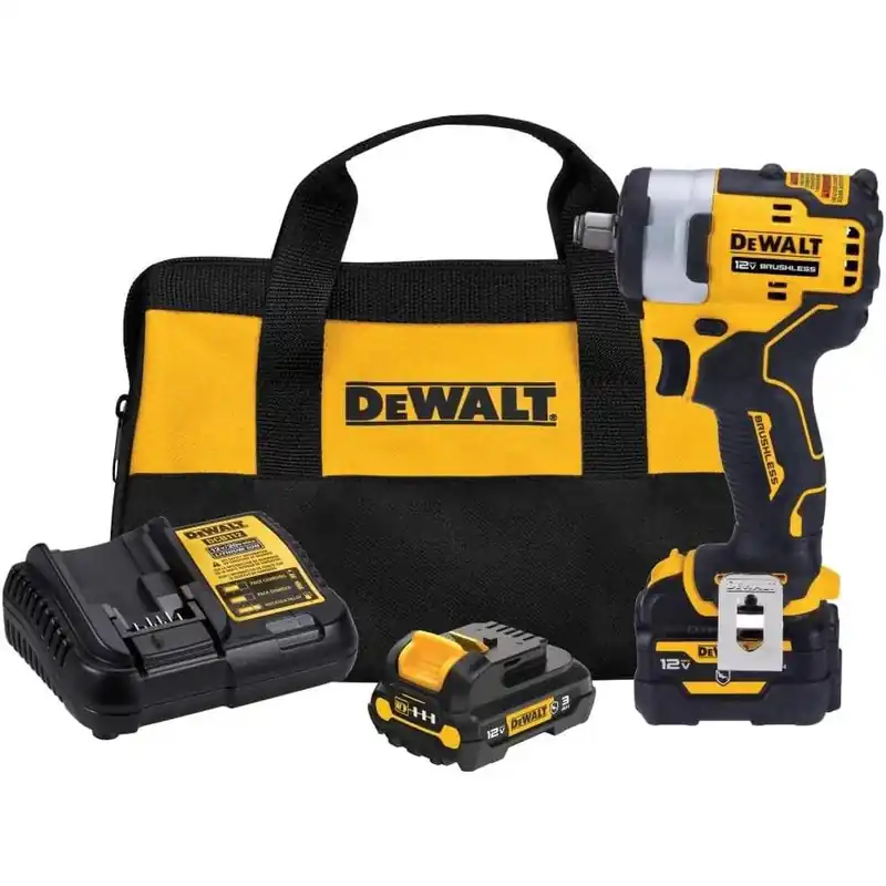 Quantité Limitée Dewalt DCF901GJ1G1 1/2" DR. XTREME 12V MAX KIT DE CLÉ À CHOCS COMPACTE SANS BROSSE, COUPLE MAXIMAL 400/250 FT-LBS, 2850 RPM, 2 BATT., 1 CHARGEUR