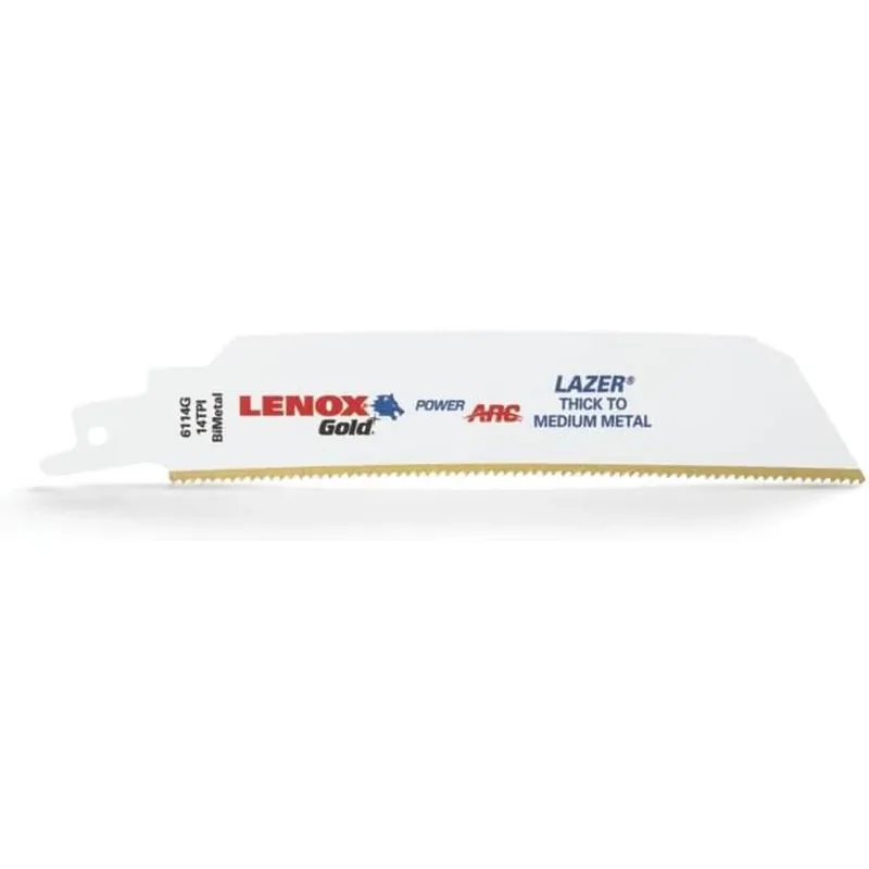 Lenox Tools 21226B6114GR 6"X1" 14TPI Gold Power Arc Extreme Metal Recip 25 Pk Remise