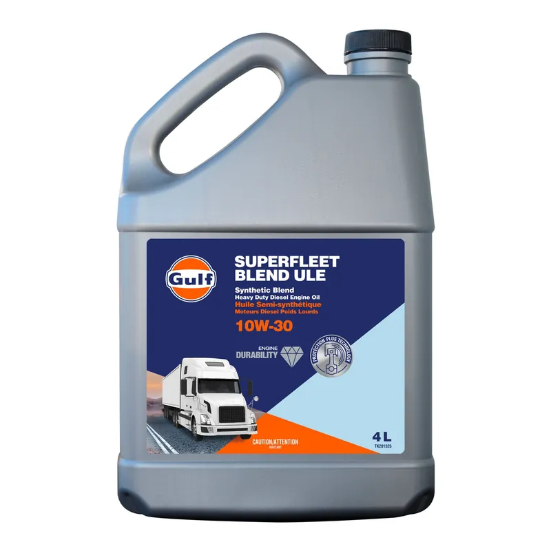 Top Vente Huile moteur diesel semi-synthétique 10W-30, API CK-4, 4 L