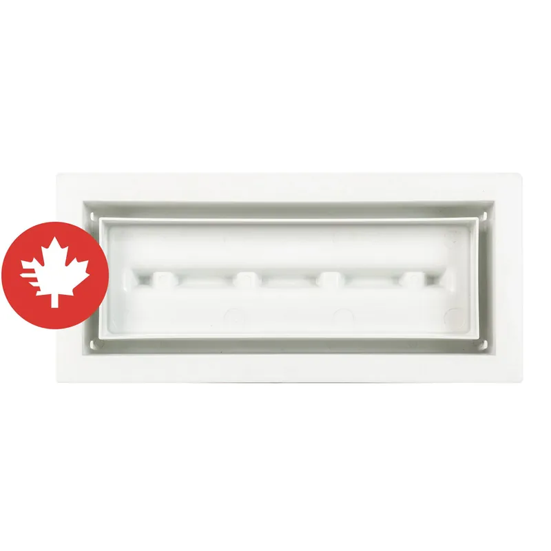 Évent de sol encadré, blanc, 4&Prime; x 10&Prime; Solde